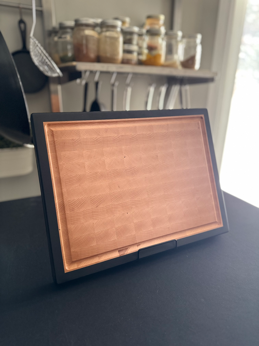 "KENSINGTON" MAPLE + TOASTED MAPLE END GRAIN CUTTING BOARD