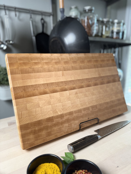 "LANGFORD" MAPLE END GRAIN CUTTING BOARD