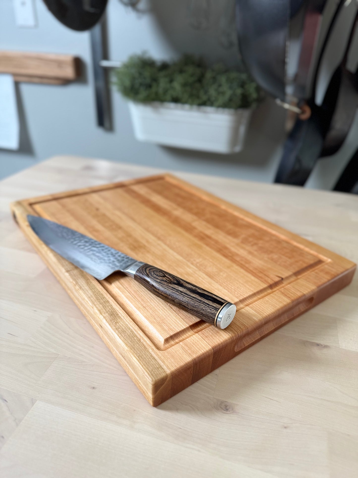 "ORIGINAL" CHERRY EDGE GRAIN CUTTING BOARD