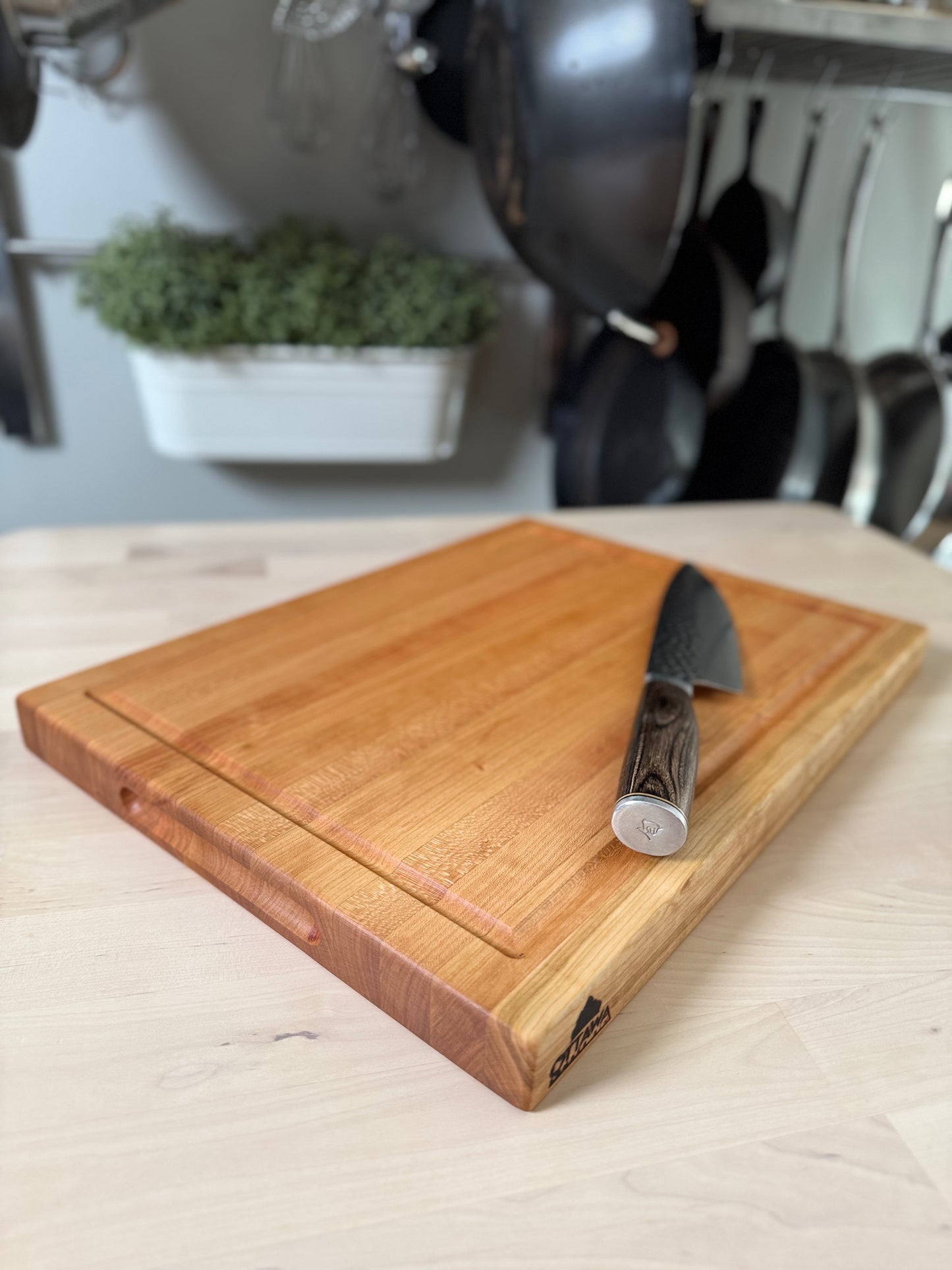 "ORIGINAL" CHERRY EDGE GRAIN CUTTING BOARD