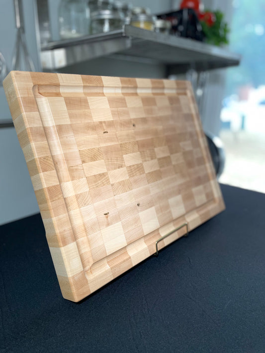 "LANGFORD" MAPLE END GRAIN CUTTING BOARD