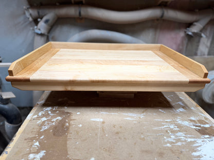  Front view of Foundation maple pierogi board in shop — handmade Ottawa Lumber Bin